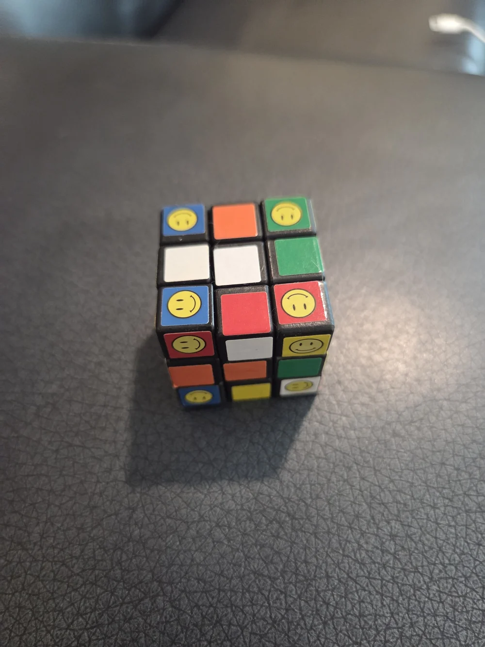 Smiley Face Small Rubiks Cube